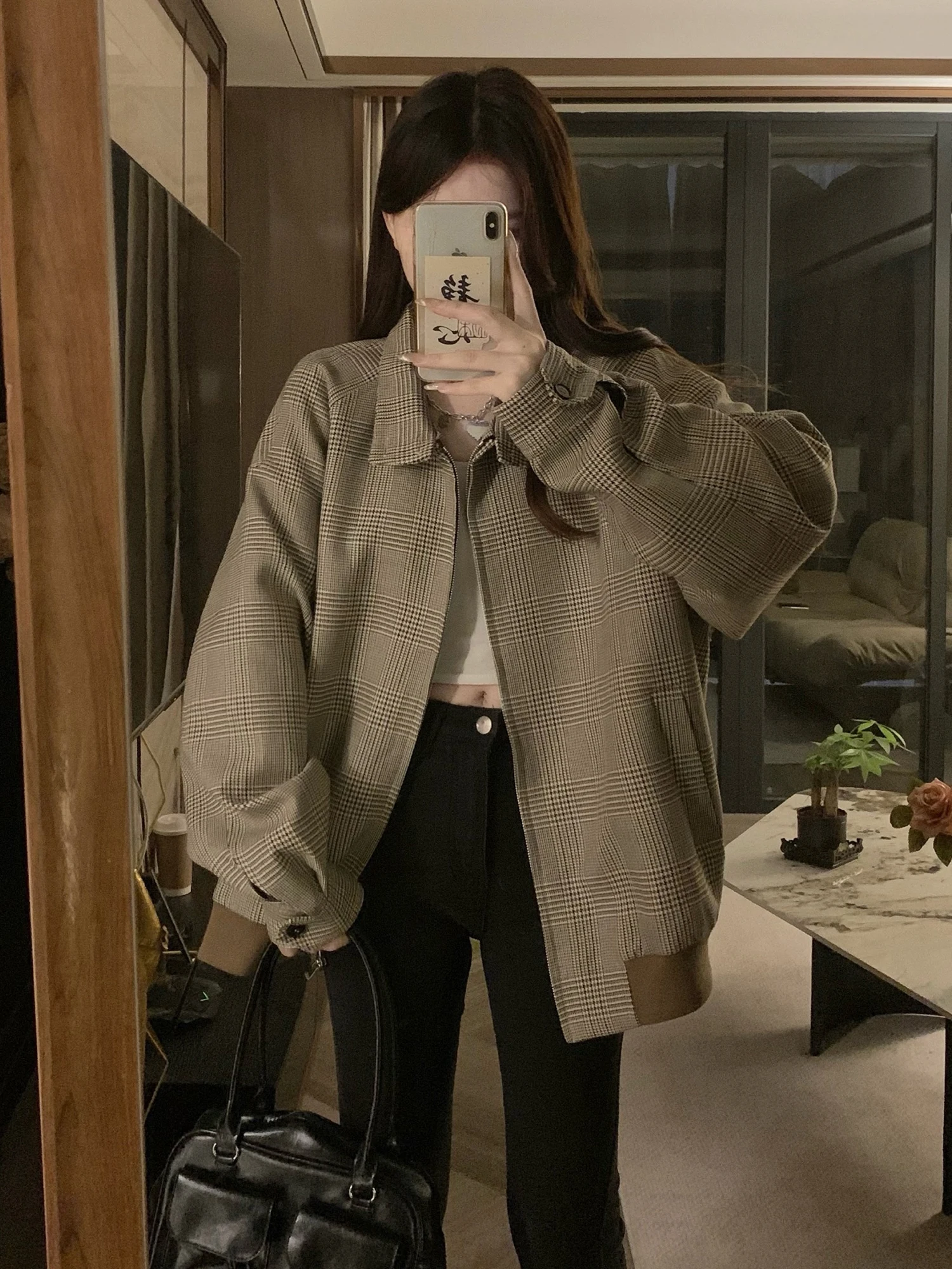 

Baseball Jackets Navy Womens Autumn Splashproof Sukajan Decorated Textured Studded Workwear Notched Embroidered Bomber Sportwear