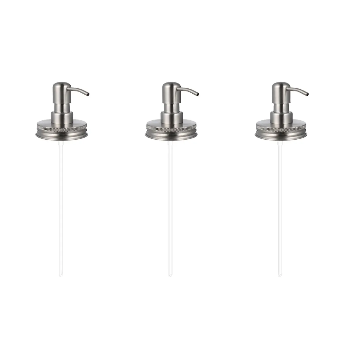 

TOPBATHY 3pcs Delicate Soap Dispenser Lids Jar Cover Lotion Dispenser Bathroom Accessories for Room Silver