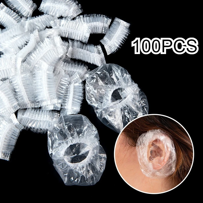 100 Stuks Wegwerp Oor Cover Oorbeschermer Voor Haar Verven Bad Douche Oorbeschermers Kappers Gereedschap Salon Kapper Accessoires Geschenken