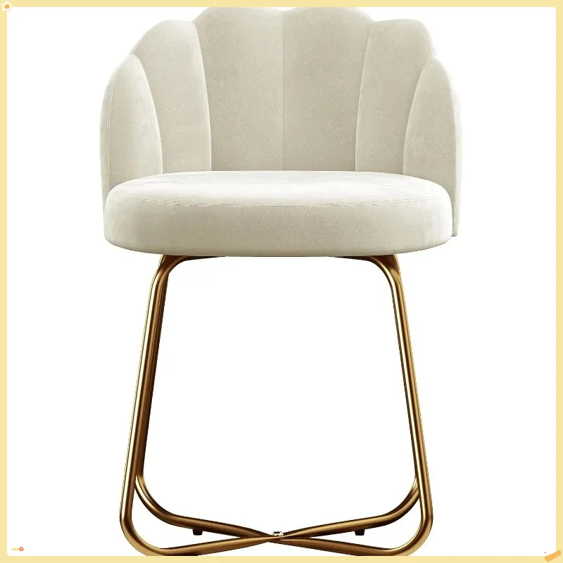 مقعد أبيض مع مسند ظهر، مقعد مكياج محمول للنساء والفتيات، أثاث غرفة نوم الحمام، مقعد للمكياج #4