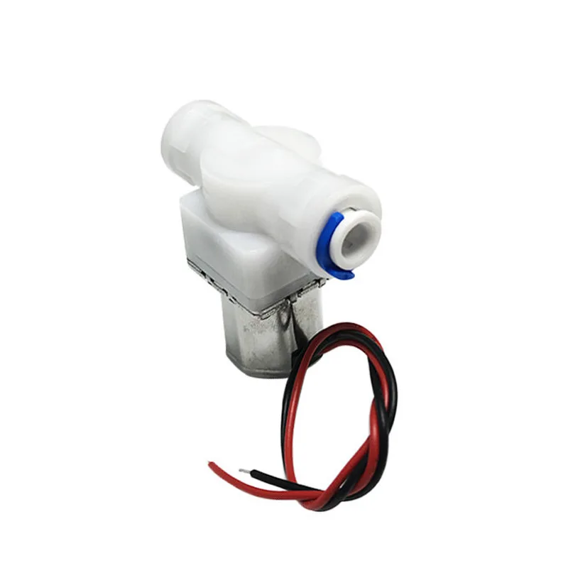 1pc 2 Way Bistable Solenoid Valve PE Quick Connect For Water Dispenser Faucet Bathroom Sensor Electrical Supplies