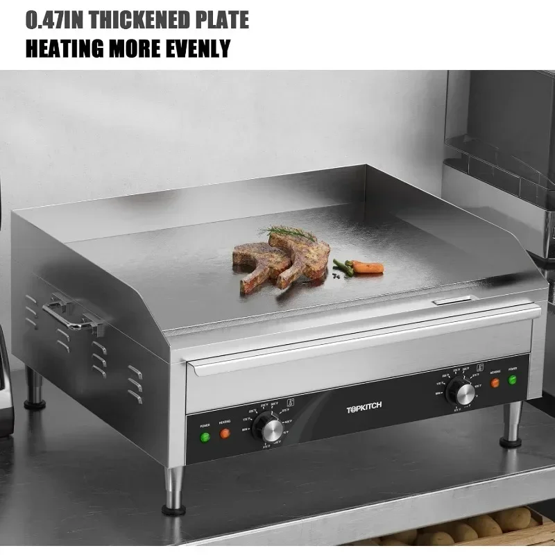 TOPKITCH-Plaque de cuisson électrique commerciale, température réglable