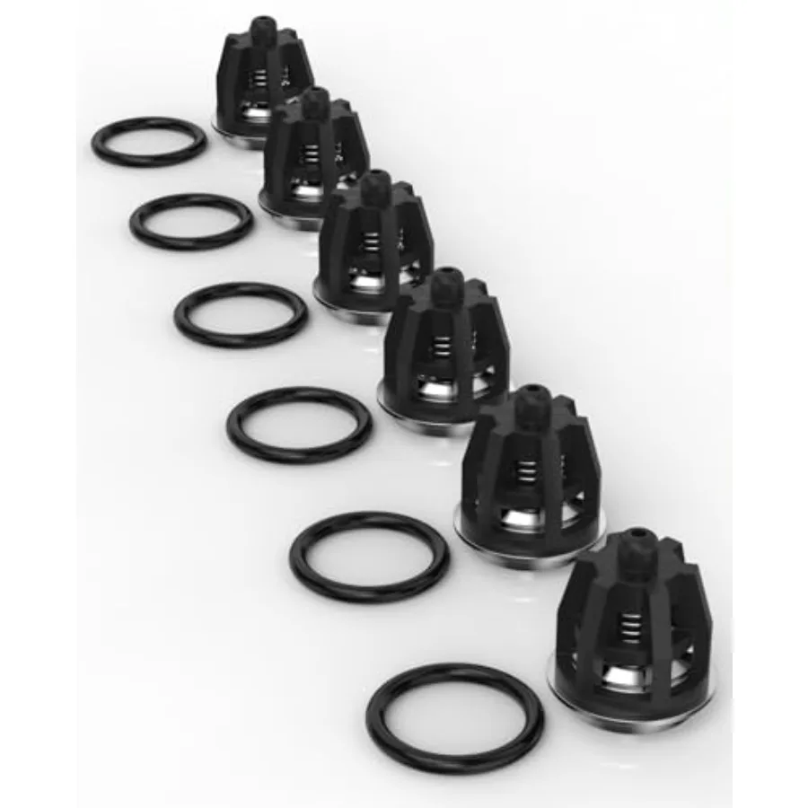

6PCS Pressure Washer Check Valve Kit Compatible with Mi-T-M 700009 and Inter Pump 47 49 50 51 Series Replacement Part 758-543 3