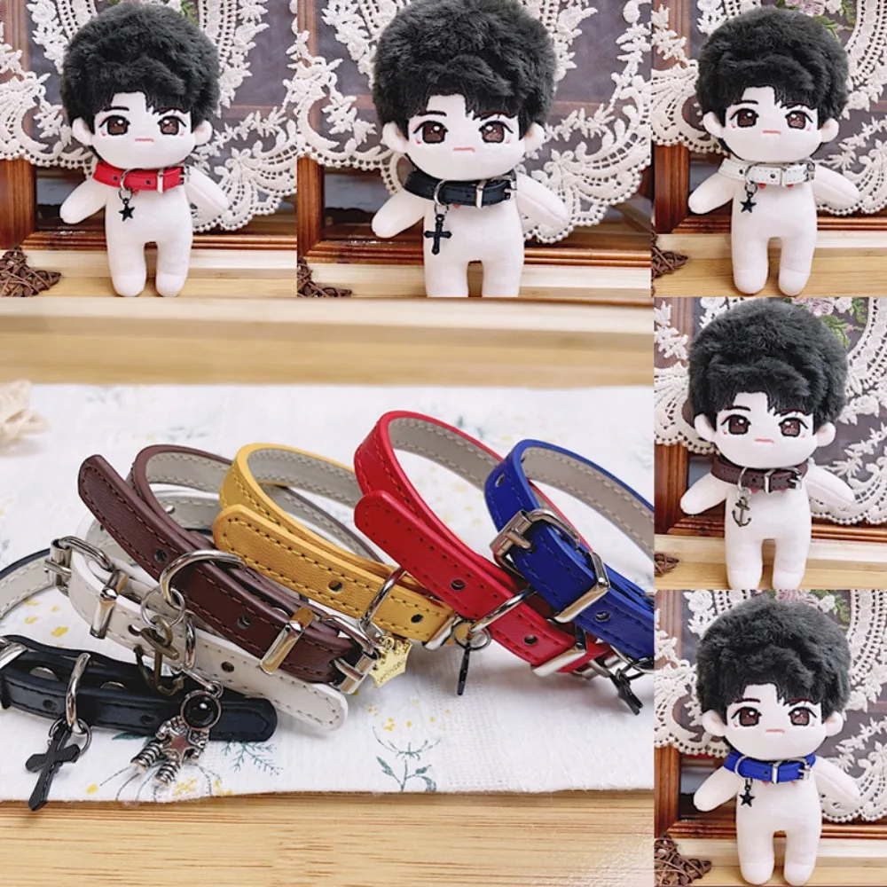 

Waist Belt Cotton Doll Neck Collar Star Leather Cotton Doll Necklace Mini Cute Plush Doll Necklace Dolls Accessories