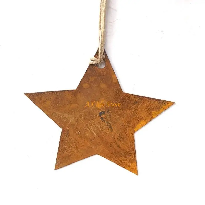 

J2HA Rusty Outline Star Star Moon Plant для крытого и открытого очарования Star Sculpture Moon Sculpture