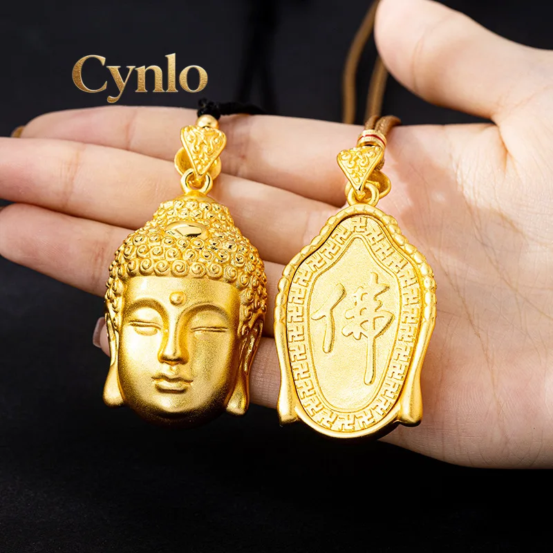 

Cynlo Jewelry 24K Gold Palace Style Tathagata Buddha Pendant Unisex AU999 - 24K forged, AU999 certified, luxurious palace style
