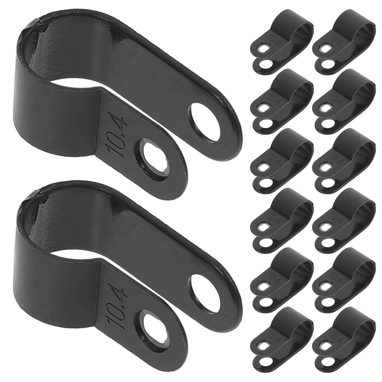 

1000pcs R-type Nylon Cable Clamps Wire Fixing Organizer Black 5 3R Home Office Multi Function Cord Management Clips