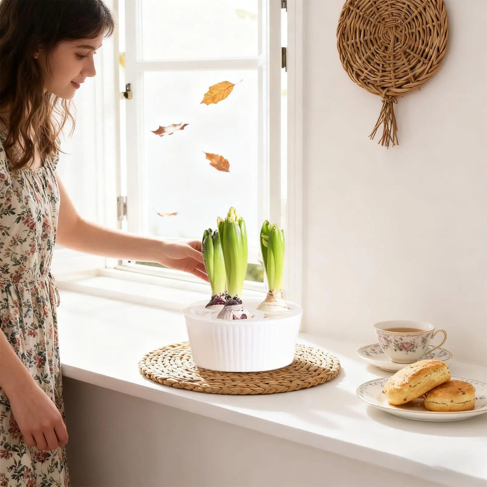 

Гидропонный горшок для растений, контейнер для выращивания гиацинта с 3 отверстиями, лампа нарцисса, садовый горшок для садожников, квартиры, офиса, учителей, пожилых людей