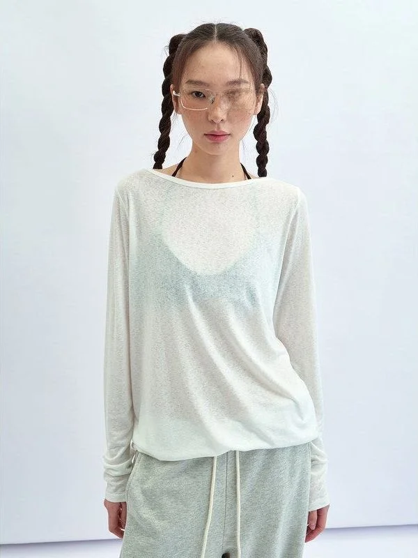 

Футболка с длинным рукавом для защиты от солнца из лиоцелла Lenzing, с микротекстурой, черная, новинка, повседневная, свободного кроя, однотонная