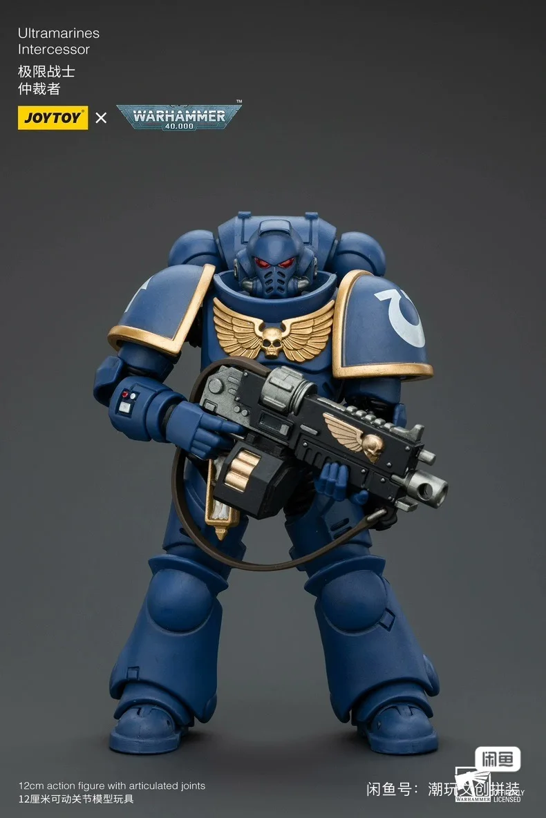 In Stock Original JOYTOY Dark Source Warhammer 40K Ultramarines Imperial Fist Holy Blood Arbiter Figure Model Collection Gift