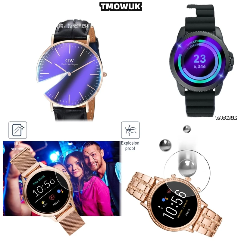 

For FOSSIL Gen 5 5E 6 42MM 44MM Smooth Touch Screen Guard, Seamless Compatibility