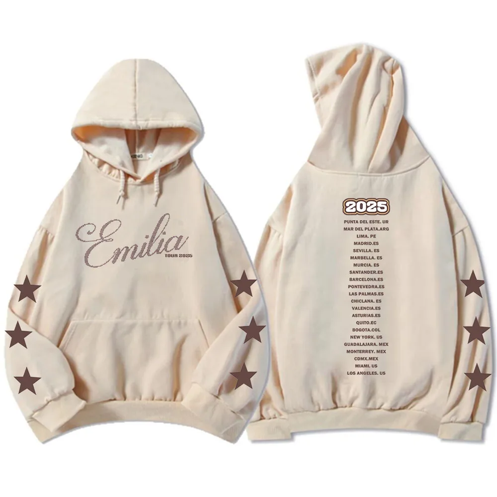 

Emilia Mernes Tour 2025 Hoodies Long Sleeve Women Men Sweatshirt Autumn Fashion Singer Graphic Sudaderas Casual Unisex Pullovers