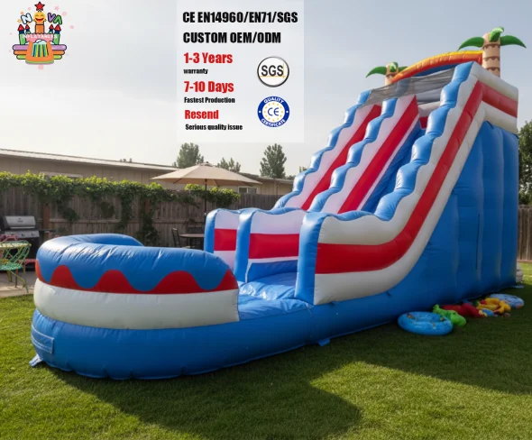 

Commercial Outdoor Home for Sale Children Adult Party Rental Jumping Inflatable Castle Water Slide with Swimming Pool
