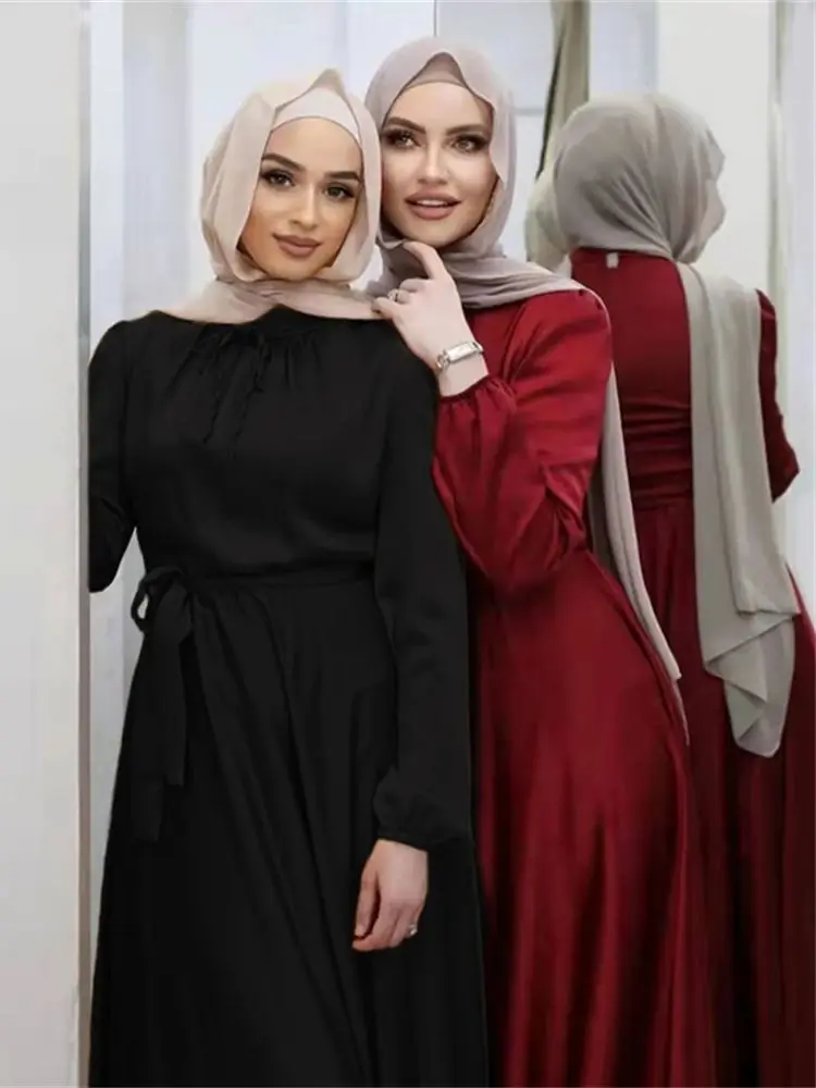 

Muslim Damen Abayas For Women Kaftan Dress Satin Abaya Dubai Luxury 2024 Islamic Clothing Kebaya Caftan Marocain Femme Vestidos