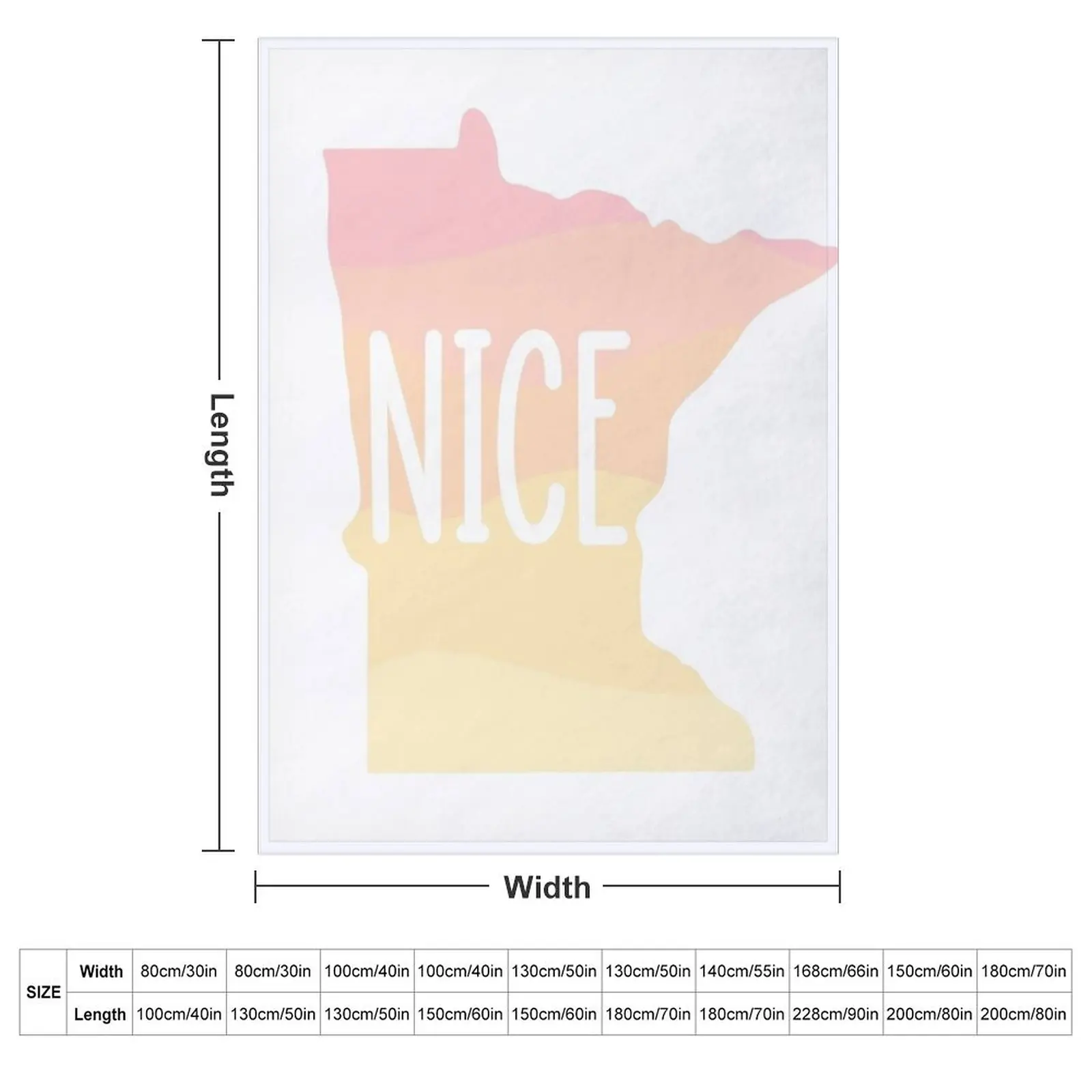 Minnesota nice Throw Blanket couch cozy soft plush fuzzy picnic outdoor blanket