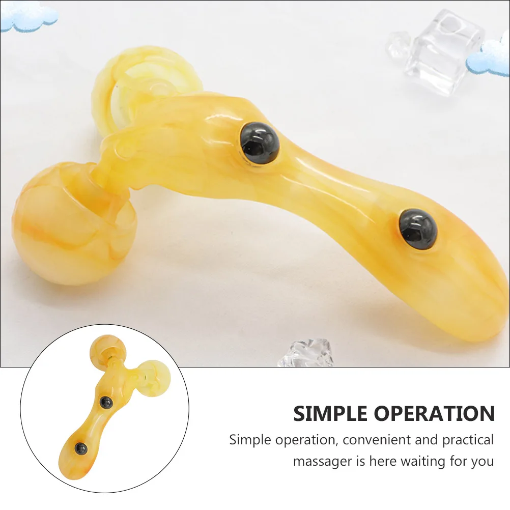 

Rollers Facial Massage Creative Face Handheld Shape Neck Yellow Fat Massager for