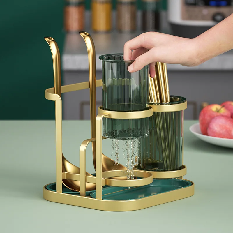 Kitchen Tableware Utensil Organizers Wall Hanging Knife Spoon Fork Chopstick Holder Storage Rack