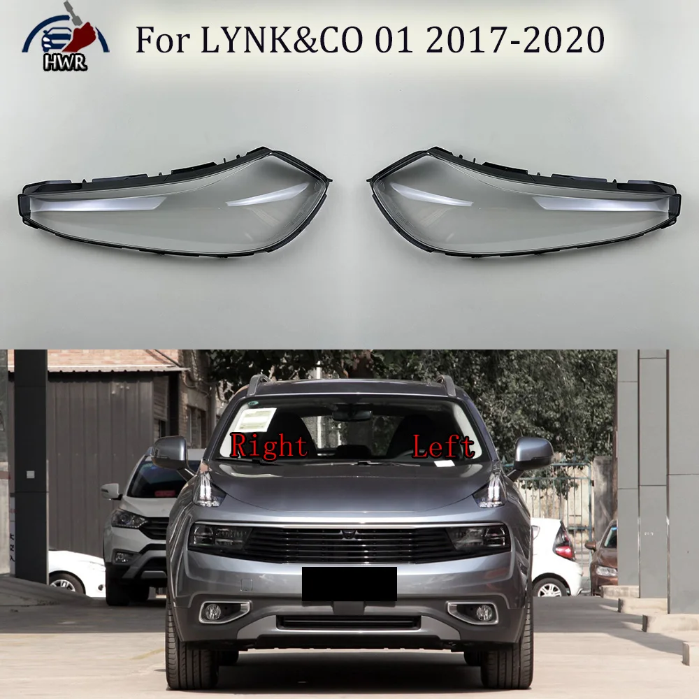 

Headlight Cover Transparent Lampshade Headlamp Shell Plexiglass Replace Original Lens For LYNK&CO 01 2017 2018 2019 2020