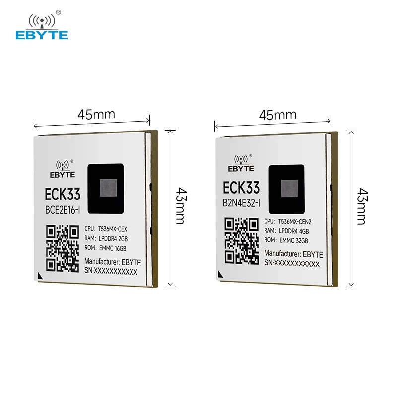 Ebyte ODM ECK33 Series Industrial Grade Al Embedded Core Board Allwinner T536 4-core ARM Single Board Computer 16/32GB 1.6GHz