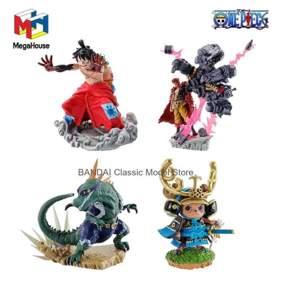 

MegaHouse Genuine One Piece LOGBOX RE BIRTH 02 Luffy Chopper Kid Anime Action Figures Toys For Boys Girls Gift Collectible Model