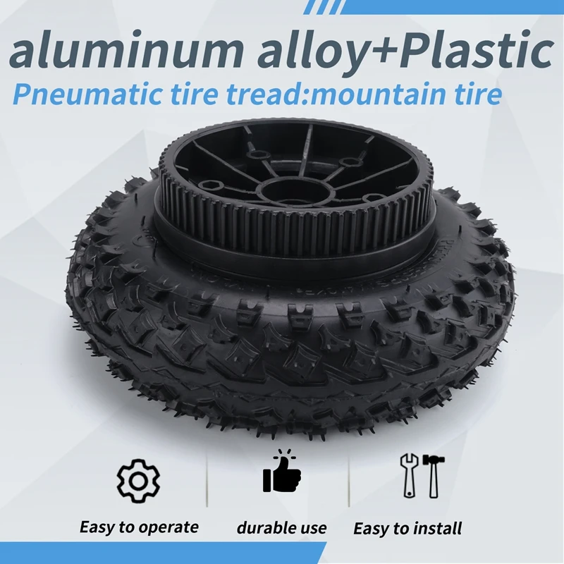 Rear Wheel 8 Inch 200X50 Pneumatic Tires For Electric Skateboard Damping Cross Country Skateboard Tubeless Tyre Parts