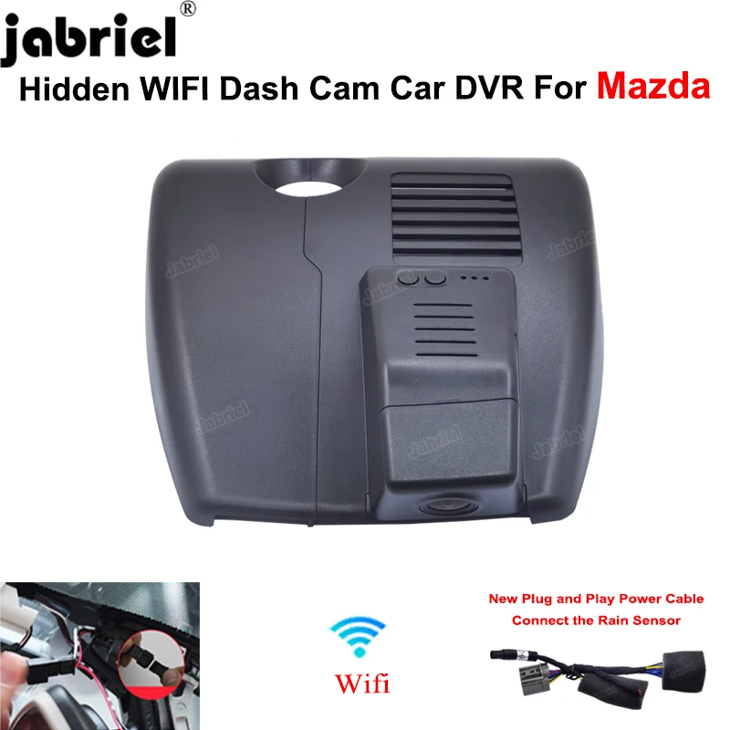 Jabriel Dash Cam HD 1K 1080P Wifi Plug and Play DashCam for 2018 2019 2020 2021 2022 Mazda CX5 KF CX4 for Mazda CX 5 CX 4