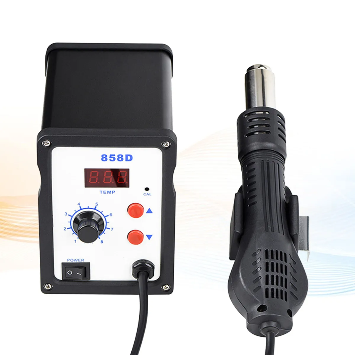 Portable LED Digital Hot Air Soldering Station with Microcomputer Temperature Control & Stable Heating