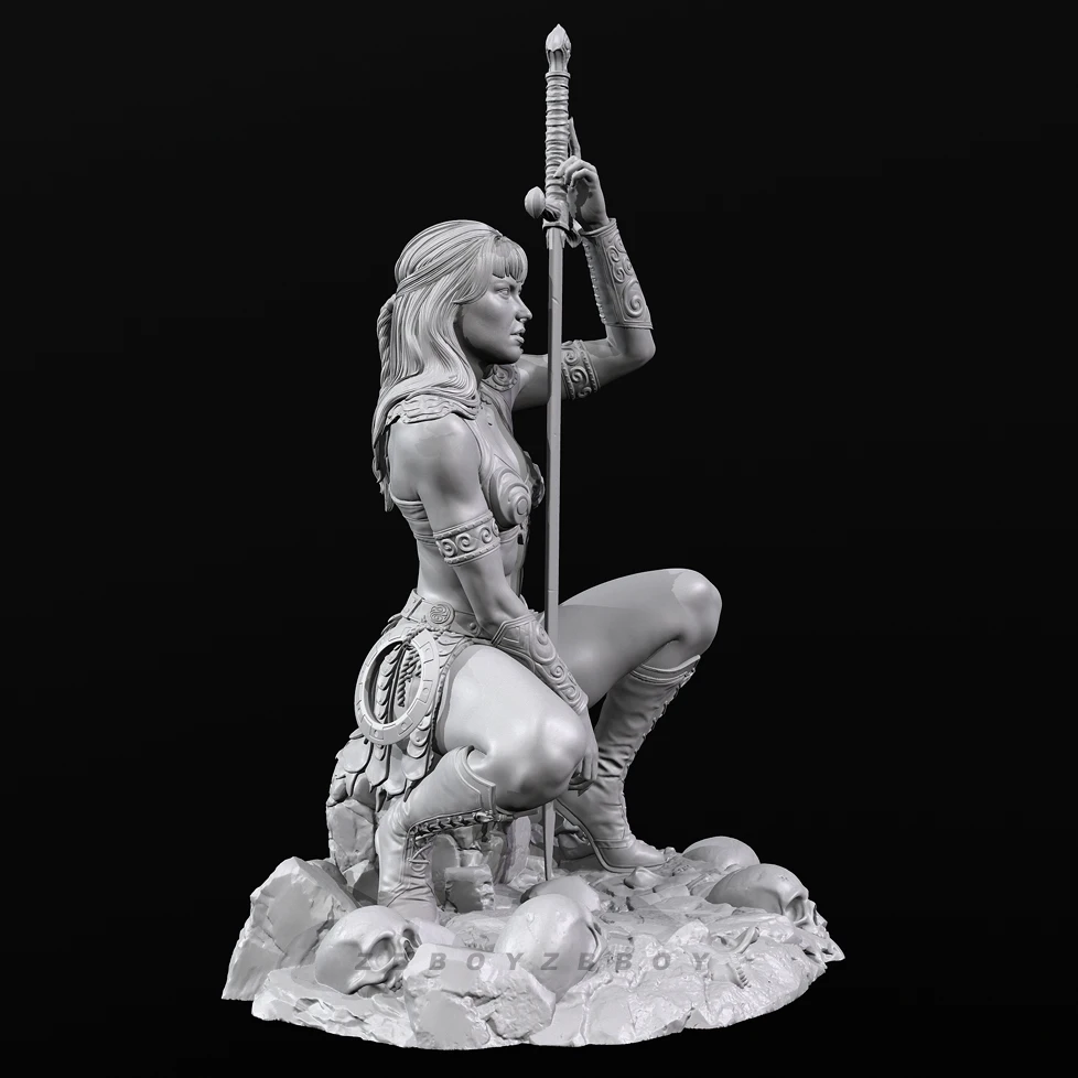 Kits de modèles de soldats en résine, hauteurs globales 40mm 60mm 80mm, figurine beauté, auto-assemblage et coloration (impression 3D) TD-7202/3D