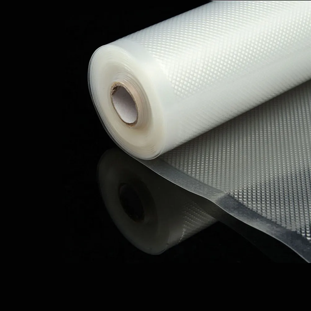 Grain Texture Vacuum Sealer Bags Roll 25x500cm Food Grade Airtight Storage for Fridge Kitchen Outdoor Produce Bread Vegetables