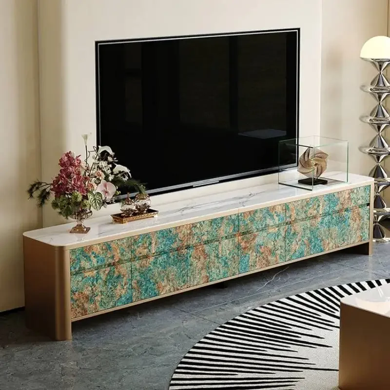 Floating Convenient Minimalist Oak Tv Cabinet Durable Storage Functional Modern Tv Cabinet Mueble Television Indoor Furniture