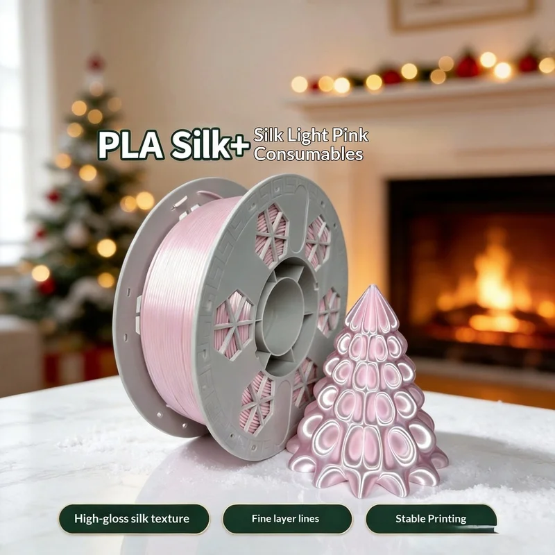 Pla 3d Printing Supplies With Silky Smooth, Light Colored High Gloss Silk Texture Of 1.75mm Stable  High-Quality Silk Output