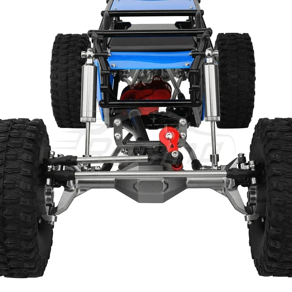 Metal Simulação Escalada Crawler Frame, SCX10 II Portal Eixos Upgrade, Carro Kit de Reajuste Peças com Gaiola Plástica, DIY, 1:10 RC