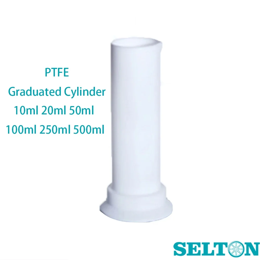 Measuring Bottle Lab PTFE  Measuring Cylinder Graduate 10ml 20ml 50ml 100ml 250ml 500ml
