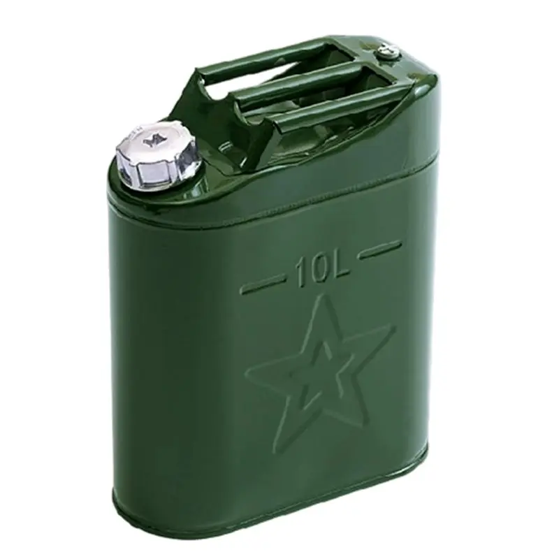 NEW HOT In Stock-Steel And Diesel Oil Barrel Replacement 10L Portable Built-In Fuel Pipe Thickened Spare Tank Car Motorcycle
