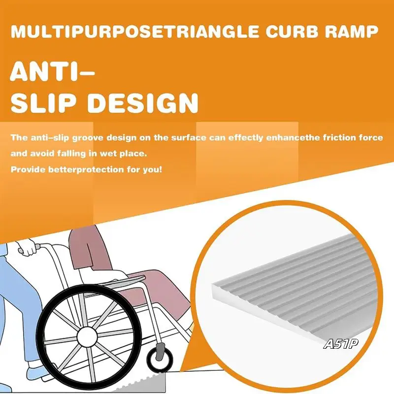

Рампа замедления дверного проема серого цвета, самоклеящаяся, идеально подходит для инвалидных колясок и колясок