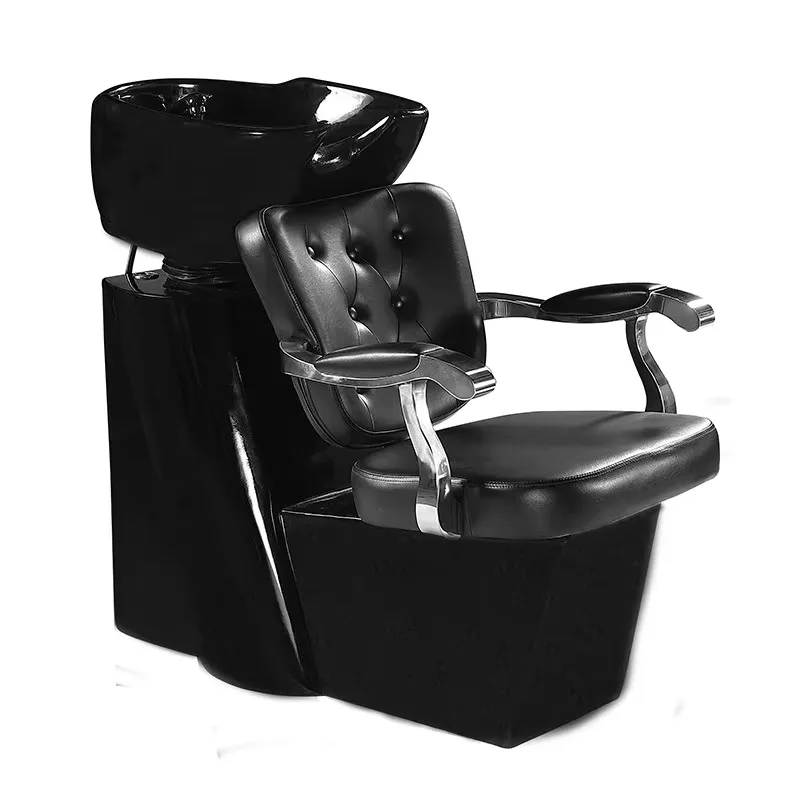 Shampoo Bowl and Chair Hair Salon Furniture / Salon Gold Shampoo /chair Shampoo Chair Backwash Unit