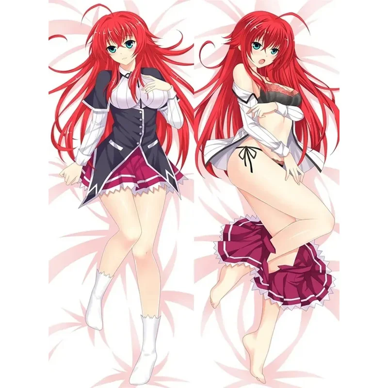 أنيمي الجسم المخدة المدرسة الثانوية DxD رياس جريموري Himejima Akeno إيرينا شيدو Dakimakura كيس وسادة الطباعة على الوجهين