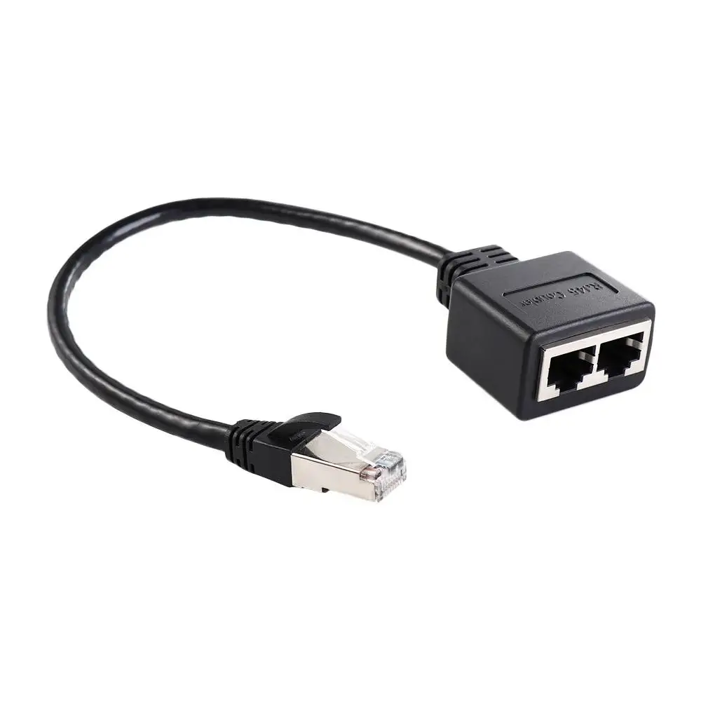 

Splitter Cable LAN Ethernet Cable RJ45 Ethernet Lan Network Extension Gigabit Ethernet Splitter RJ45 1 Male to 2 Female
