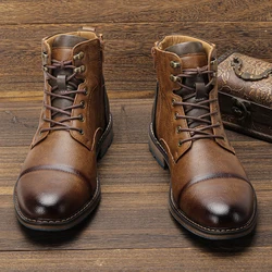 Size 7-13 Fashion Comfortable2024 Brand Leather Men Boots #AL606
