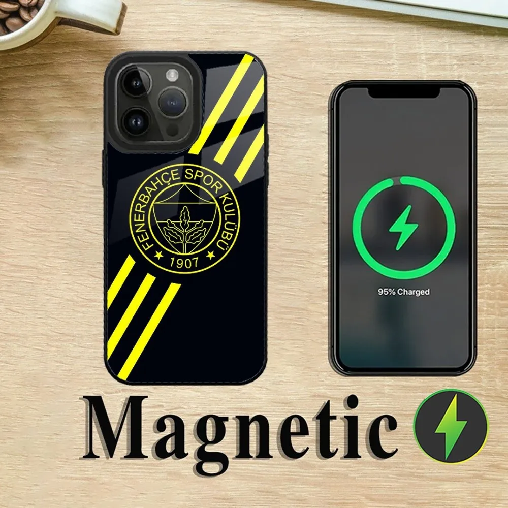 T-Turkey Fenerbahce-E  Phone Case For iPhone 15,14,13,12,11,Plus,Pro,Max Mini Magsafe Magnetic Wireless Charging