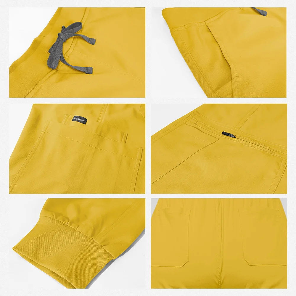 Uniforme de soins infirmiers multicolore pour femmes, gommage de médecin pour animaux de compagnie, vêtements de travail médicaux, uniforme, costume à manches courtes, col en v, ensemble haut + pantalon de jogging