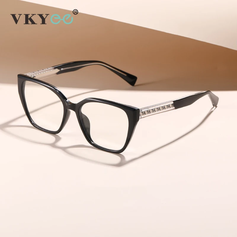 

VICKY новые модные персонализированные женские очки для чтения в большой оправе «кошачий глаз» с защитой от синего света, персонализируемые очки по рецепту