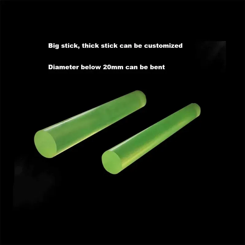 PU Solid Round Bar 2mm 3mm 4mm 6mm 8mm to 65mm Dia 500mm Long Machinable Rod Stock