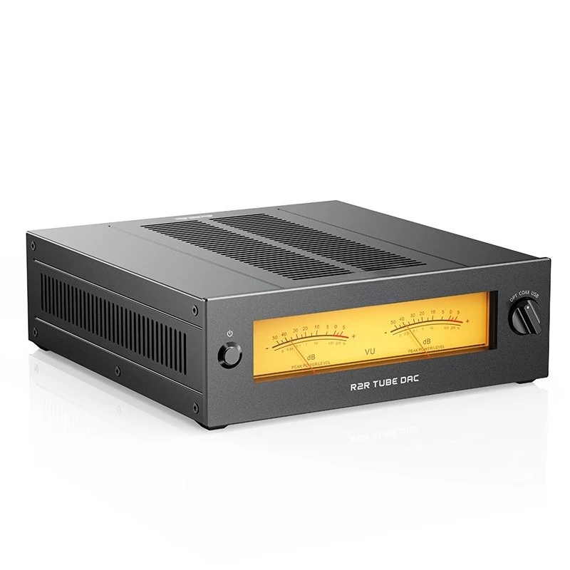 Fully Balanced 24Bit R2R Architecture, JJ E88CC Tube Buffer, USB/Optical/Coaxial Inputs，For R2R Tube DAC/Amp