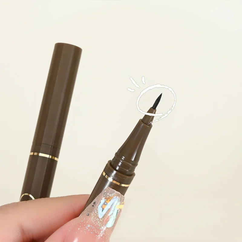 4 Kleuren Waterdichte Eyeliner 0.05Mm Langdurige Eyeliner Pen Gladde Duurzame Slanke Sneldrogende Slanke Wimpers Eyeliner Pen