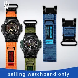 Canvas wristband for Casio G-SHOCK third-generation Big Mud King GWG-B1000 easy to stick nylon canvas wristband bracelet