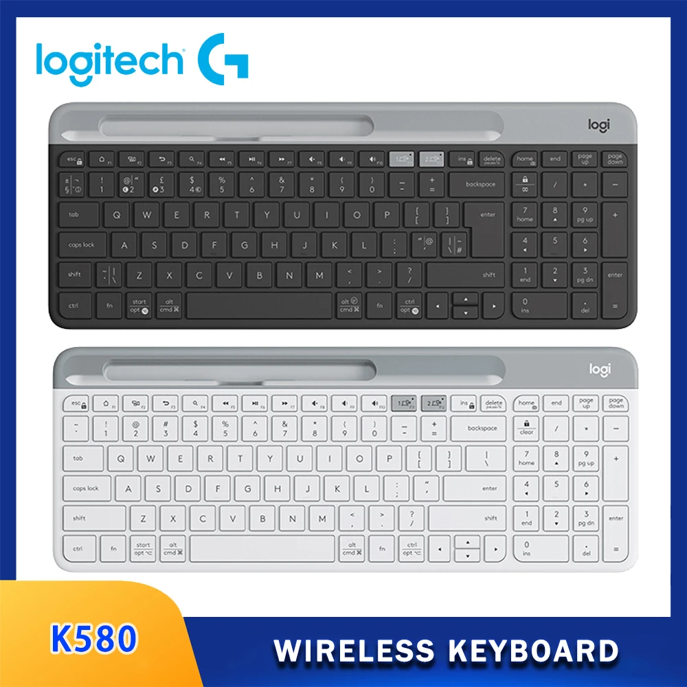 

Logitech Original K580 2.4G Wireless Office Keyboard Ultra-thin Dual Mode Multi-Device for Cell Phone Computer Tablet Logitech