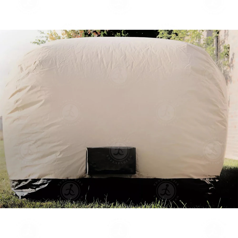 Outdoor Hagelsichere aufblasbare Autoabdeckung Automatische einziehbare Autoabdeckung Aufblasbares Autozelt