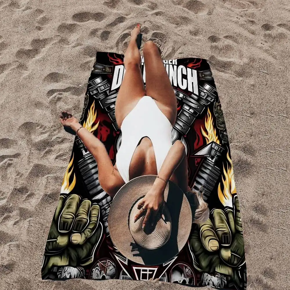 Vintage F-Five Finger Death Punch Microfiber Beach Towel Absorbent Quick dry Soft Yoga Swimming Resort Mountain Climbing Towel