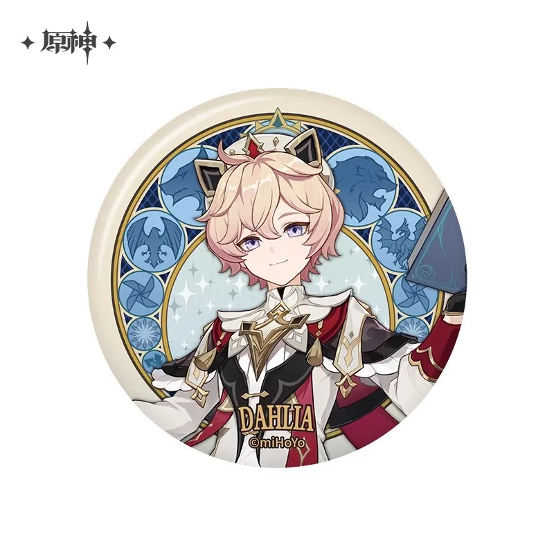 게임 Genshin Impact 공식 정품 제품 Mondstadt 테마 시리즈 캐릭터 핀 할로윈 크리스마스 3D 선물 코스프레 장식품